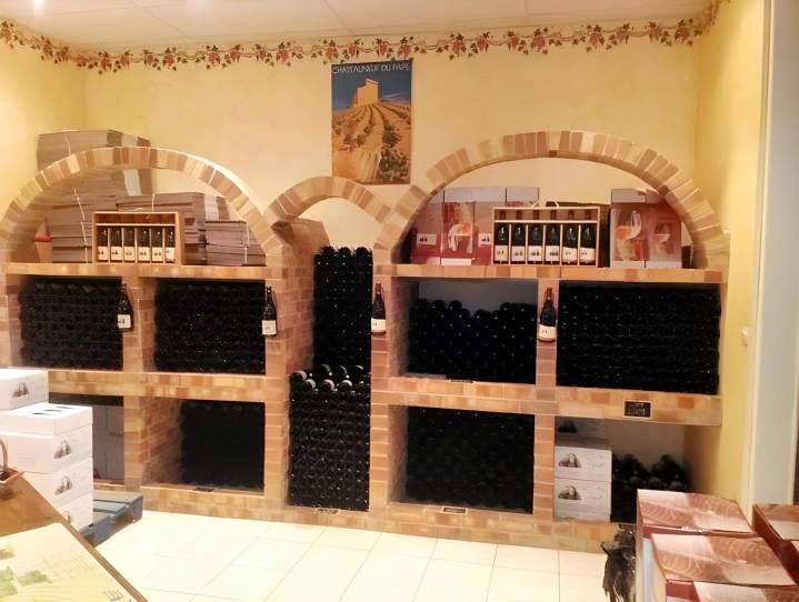 Vente de vins, Châteauneuf-du-Pape